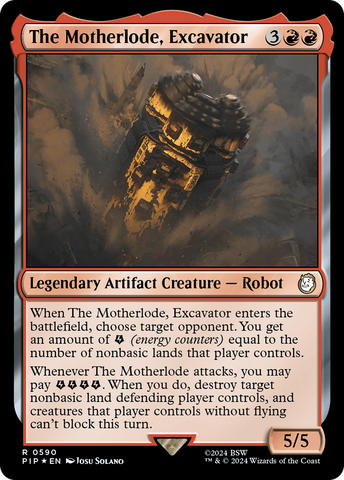 The Motherlode, Excavator (Surge Foil) [Fallout]