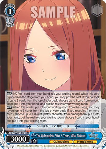 The Quintuplets After 5 Years, Miku Nakano (Foil) [The Quintessential Quintuplets Movie]