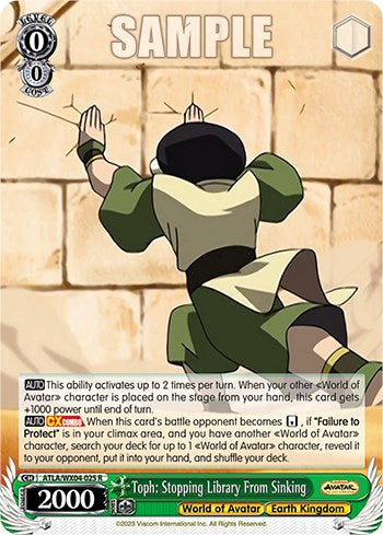 Toph: Stopping Library From Sinking [Avatar: The Last Airbender]