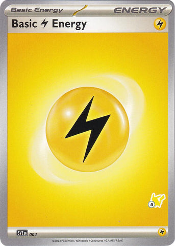 Basic Lightning Energy (004) (Pikachu Stamp #4) [Battle Academy 2024]
