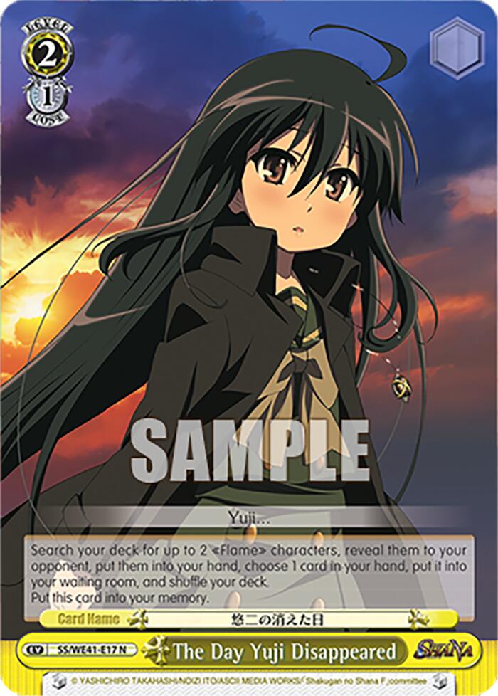 The Day Yuji Disappeared [Shakugan no Shana Premium Booster]