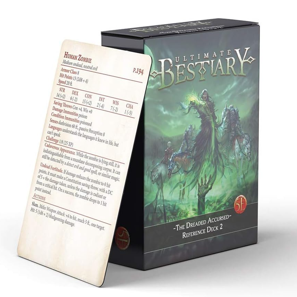 Ultimate Bestiary The Dreaded Accursed Reference Deck #2