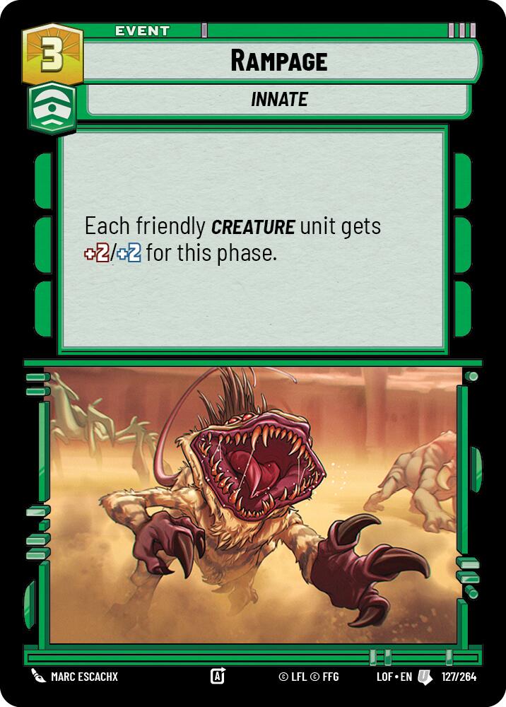 Rampage (127/264) (127/264) [Legends of the Force]