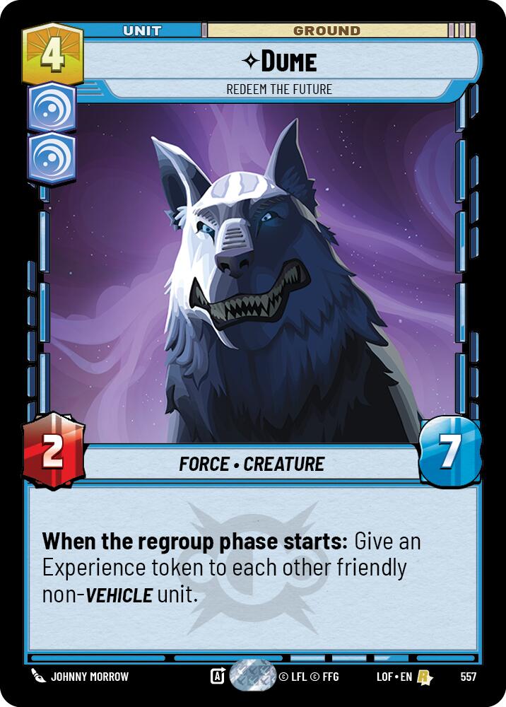 Dume - Redeem the Future (557) (Foil) (557) [Legends of the Force]