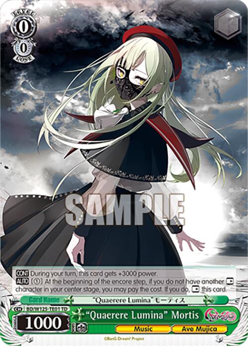 Quaerere Lumina Mortis (BD/W125-TE01) [MyGO!!!!! x Ave Mujica]