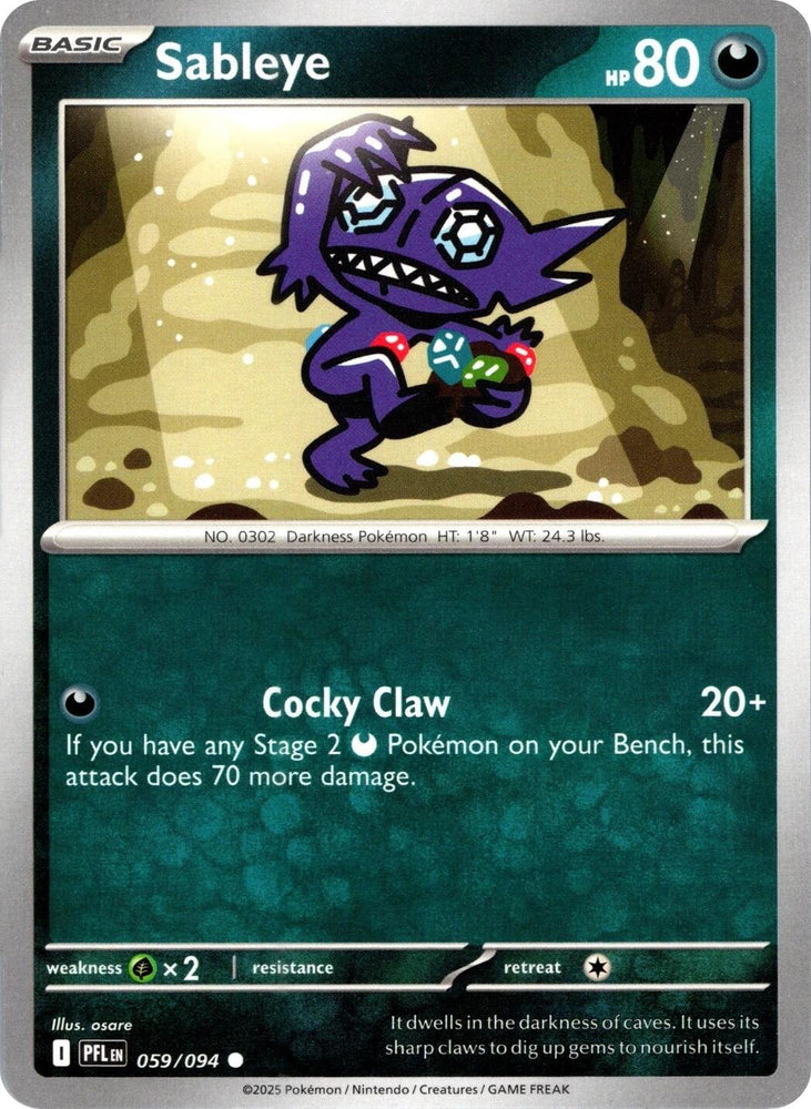 Sableye (059/094) [Mega Evolution: Phantasmal Flames]