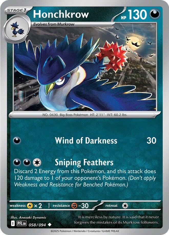 Honchkrow (058/094) [Mega Evolution: Phantasmal Flames]