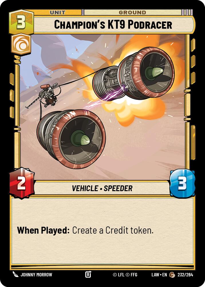 Champion's KT9 Podracer (232/264) (232/264) [A Lawless Time]