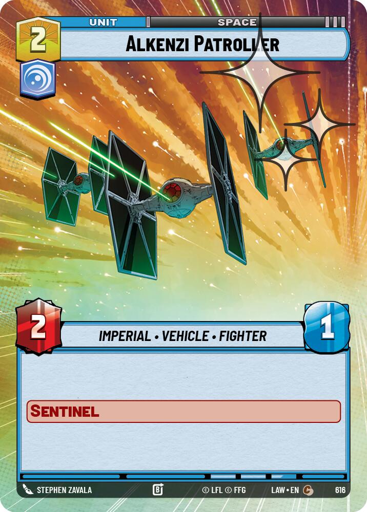 Alkenzi Patroller (616) (Hyperspace Foil) (616) [A Lawless Time]