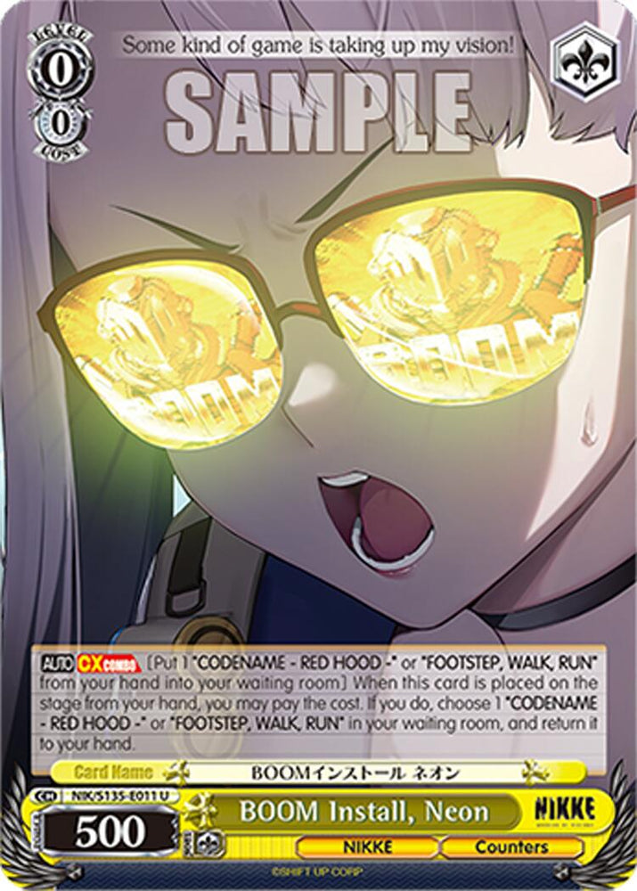 BOOM Install, Neon (NIK/S135-E011) [GODDESS OF VICTORY: NIKKE Vol.2]