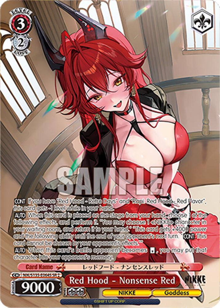 Red Hood - Nonsense Red (NIK/S135-E064S) (SR) [GODDESS OF VICTORY: NIKKE Vol.2]