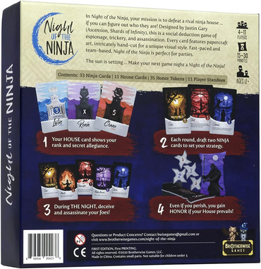 Night of the Ninja Board Game