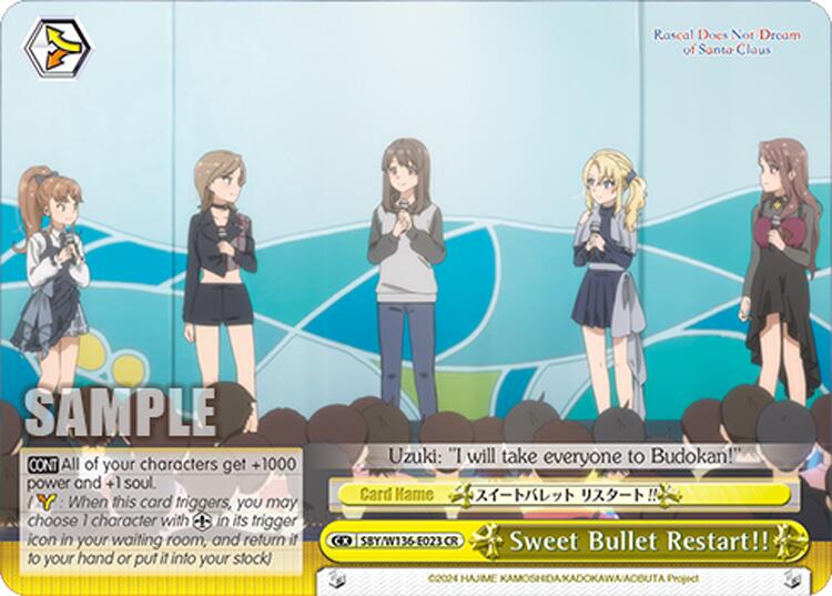 Sweet Bullet Restart!! (SBY/W136-E023) [Rascal Does Not Dream of Santa Claus]