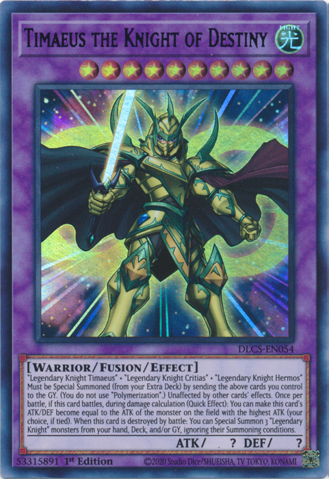 Timaeus the Knight of Destiny (Green) [DLCS-EN054] Ultra Rare