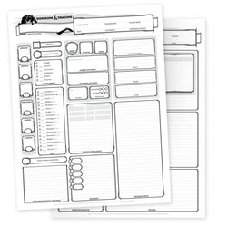 Dungeons & Dragons: Character Sheets 2014