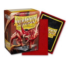 Dragon Shield Sleeves: Standard Matte - Ruby