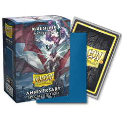 Dragon Shield Sleeves: Standard Matte Dual - Cobalt & Silver