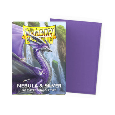 Dragon Shield Sleeves: Standard Matte Dual - Nebula & Silver 100CT