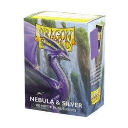 Dragon Shield Sleeves: Standard Matte Dual - Nebula & Silver 100CT