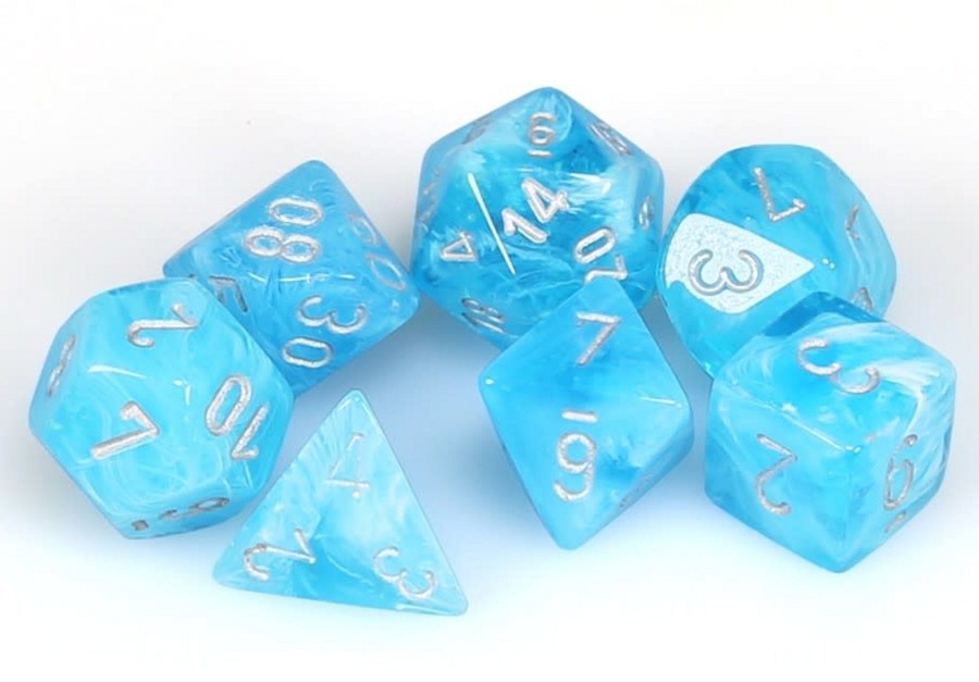 Mini Polyhedral 7 Die Set - Multiple Colors