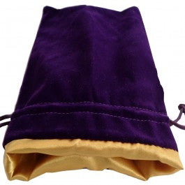 FanRoll : Small Velvet Dice Bag : Purple