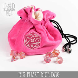 Big Fuzzy Dice Bag - Multiple Colors