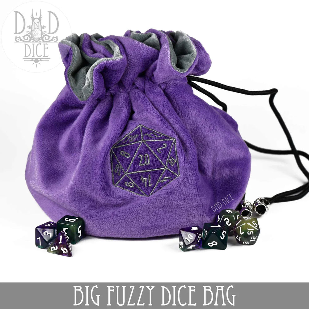 Big Fuzzy Dice Bag - Multiple Colors