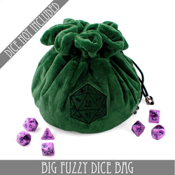 Big Fuzzy Dice Bag - Multiple Colors