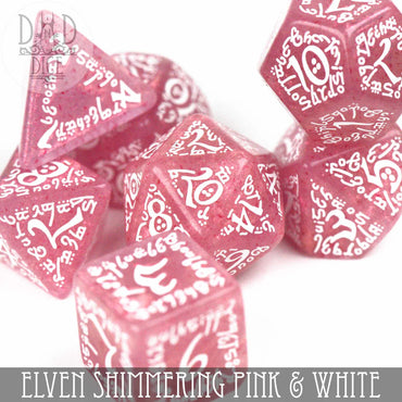 Elven Shimmering Pink & White