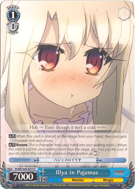 Illya in Pajamas (PI/EN-S04-E075 C) [Fate/kaleid liner PRISMA ILLYA DX]
