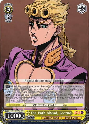 The Path Ahead, Giorno (JJ/S66-E003 RR) [JoJo's Bizarre Adventure: Golden Wind]