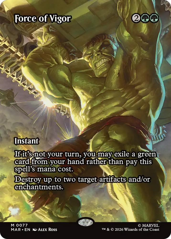 Force of Vigor (Borderless) [Marvel Universe: Eternal-Legal]
