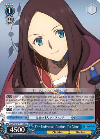 The Universal Genius, Da Vinci (FGO/S75-TE15R RRR) [Fate/Grand Order Absolute Demonic Front: Babylonia]