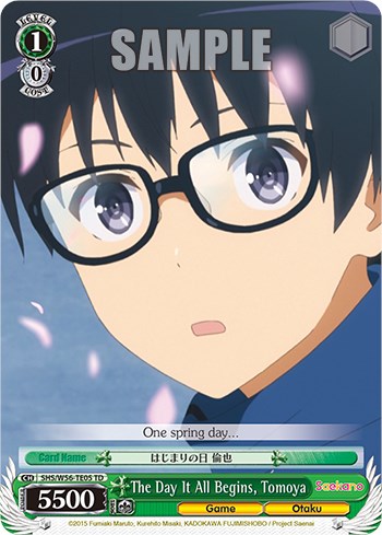 The Day It All Begins, Tomoya [Saekano: How to Raise a Boring Girlfriend]