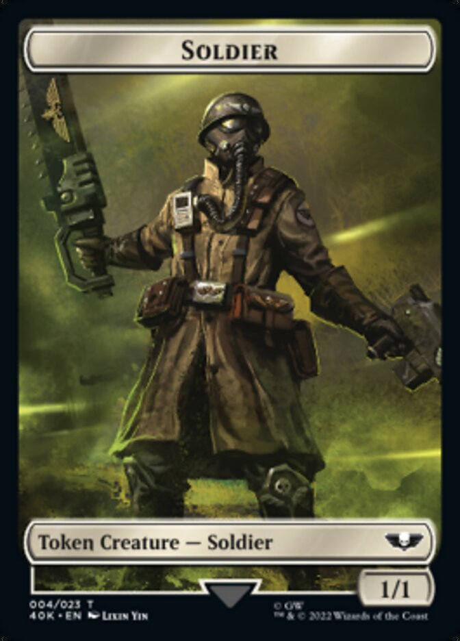 Soldier (004) // Arco-Flagellant Double-Sided Token [Warhammer 40,000 Tokens]