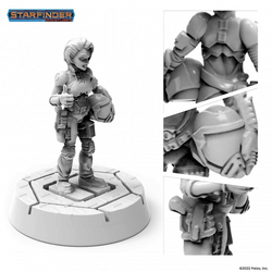 Starfinder: Halfling Pilot Miniature