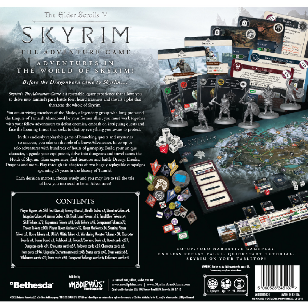 The Elder Scrolls: Skyrim Adventure Board Game