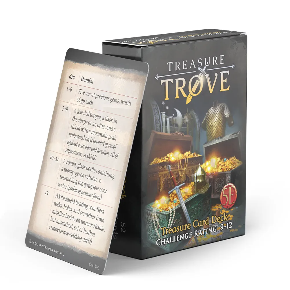 D&D Treasure Trove CR 9-12 Deck RPG Accessory