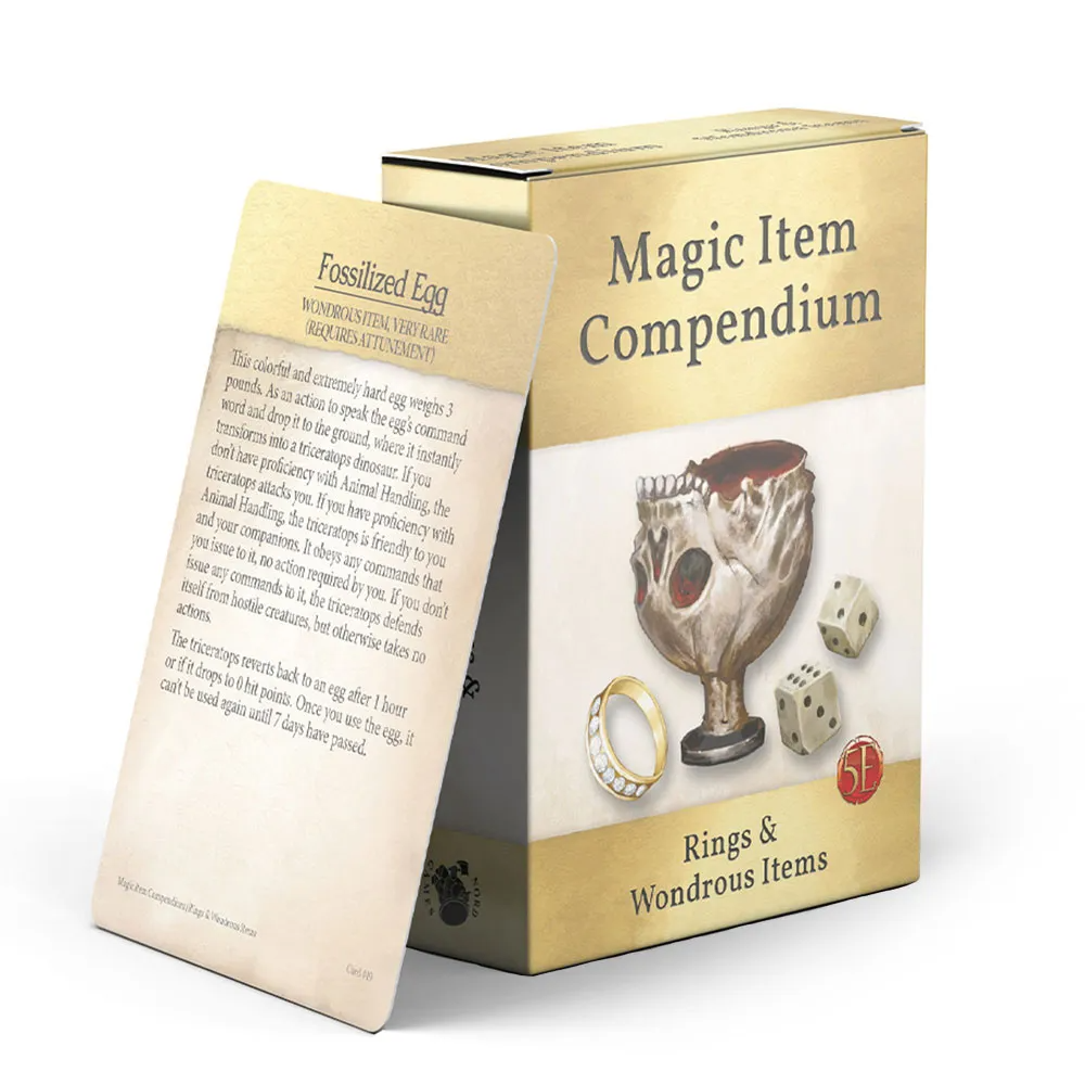 D&D: Magic Item Compendium Deck - Rings & Wondrous Items